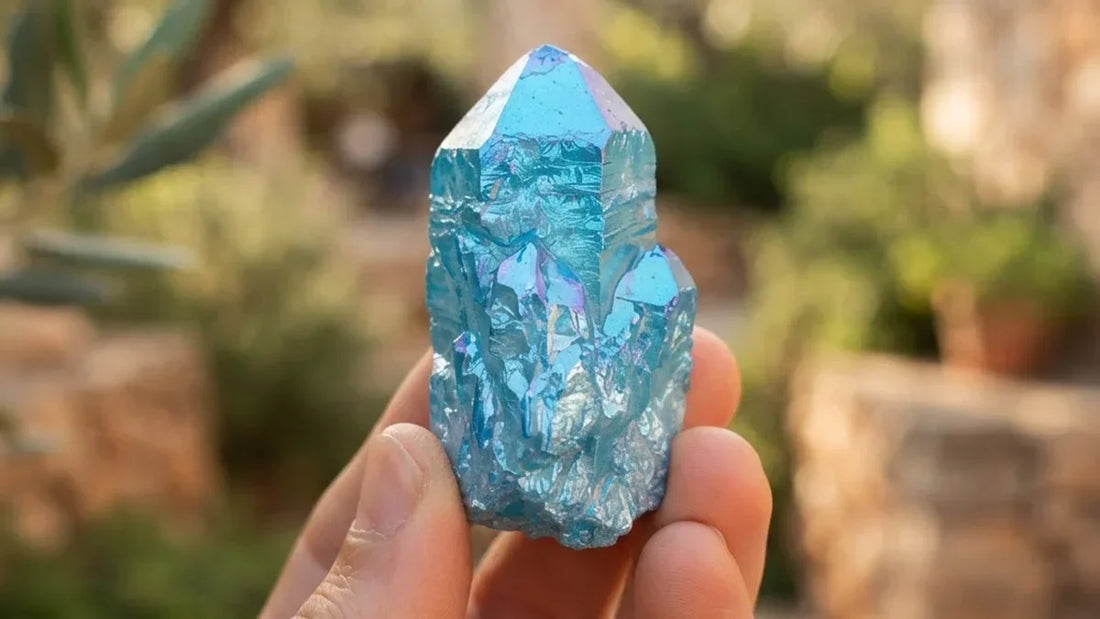 Aqua aura: el cuarzo natural que el ser humano tiñe de azul en laboratorio