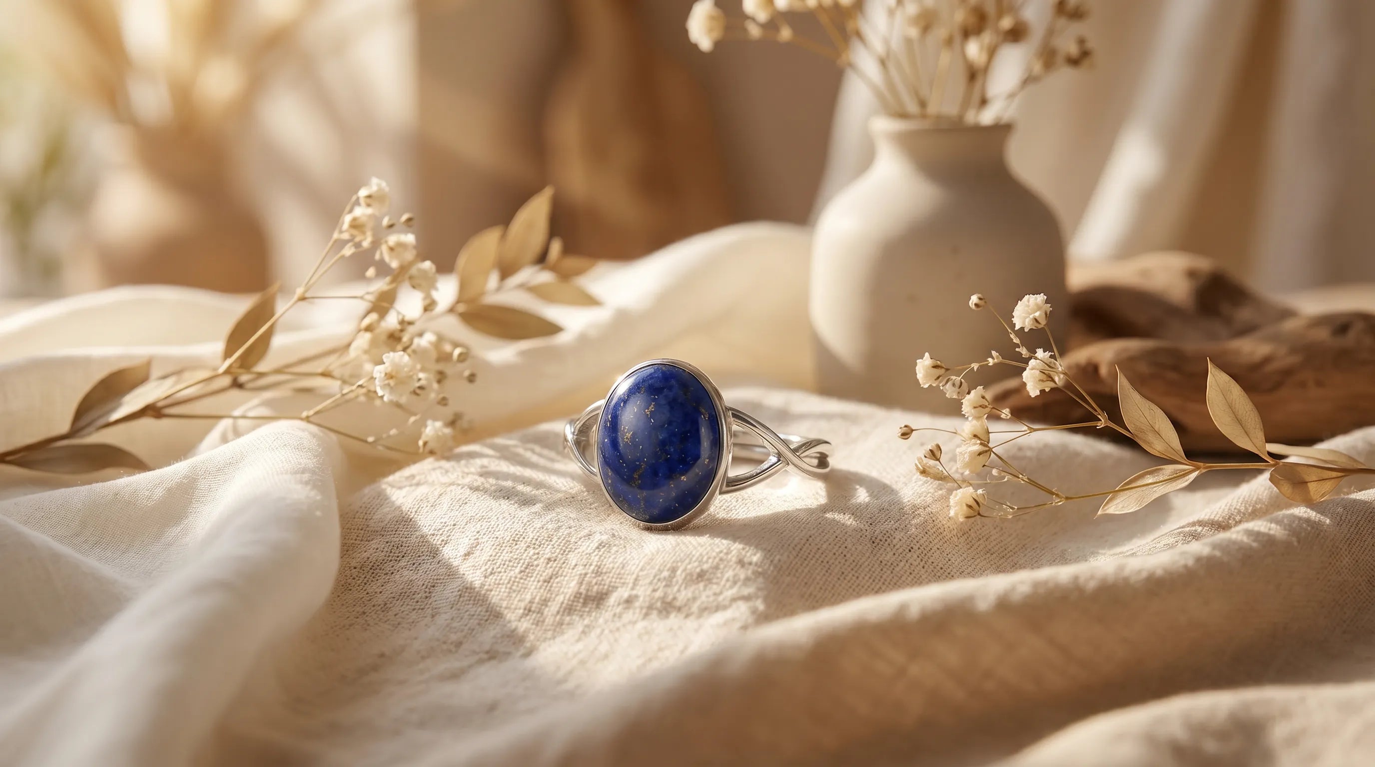 Anillo lapislazuli anna piedra