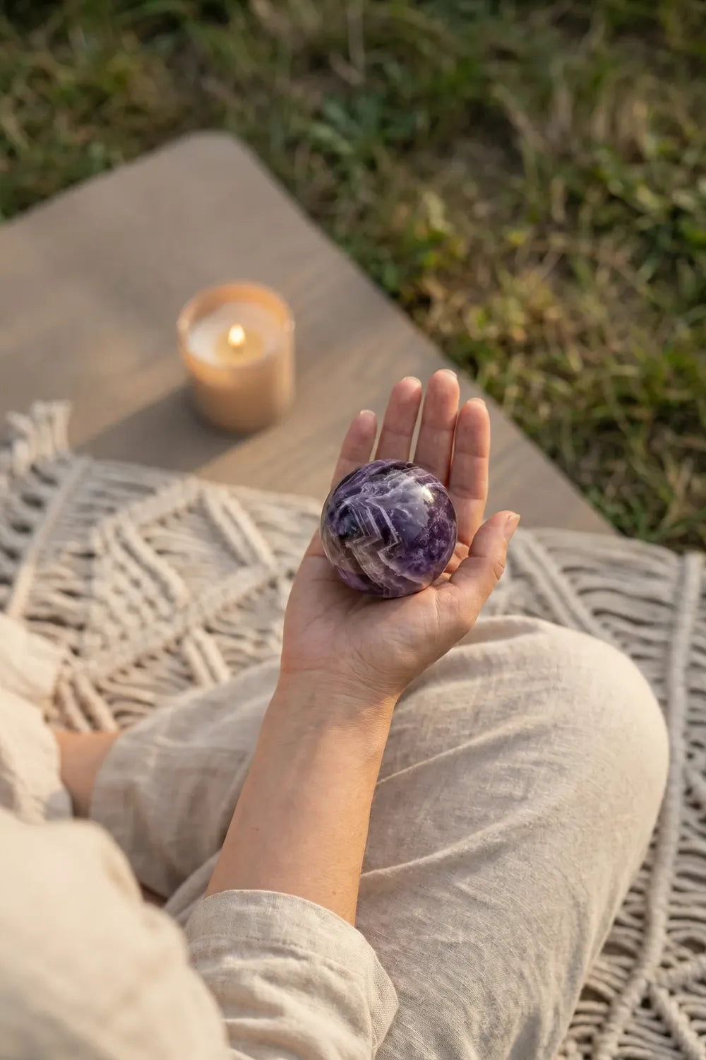 Esfera de amatista