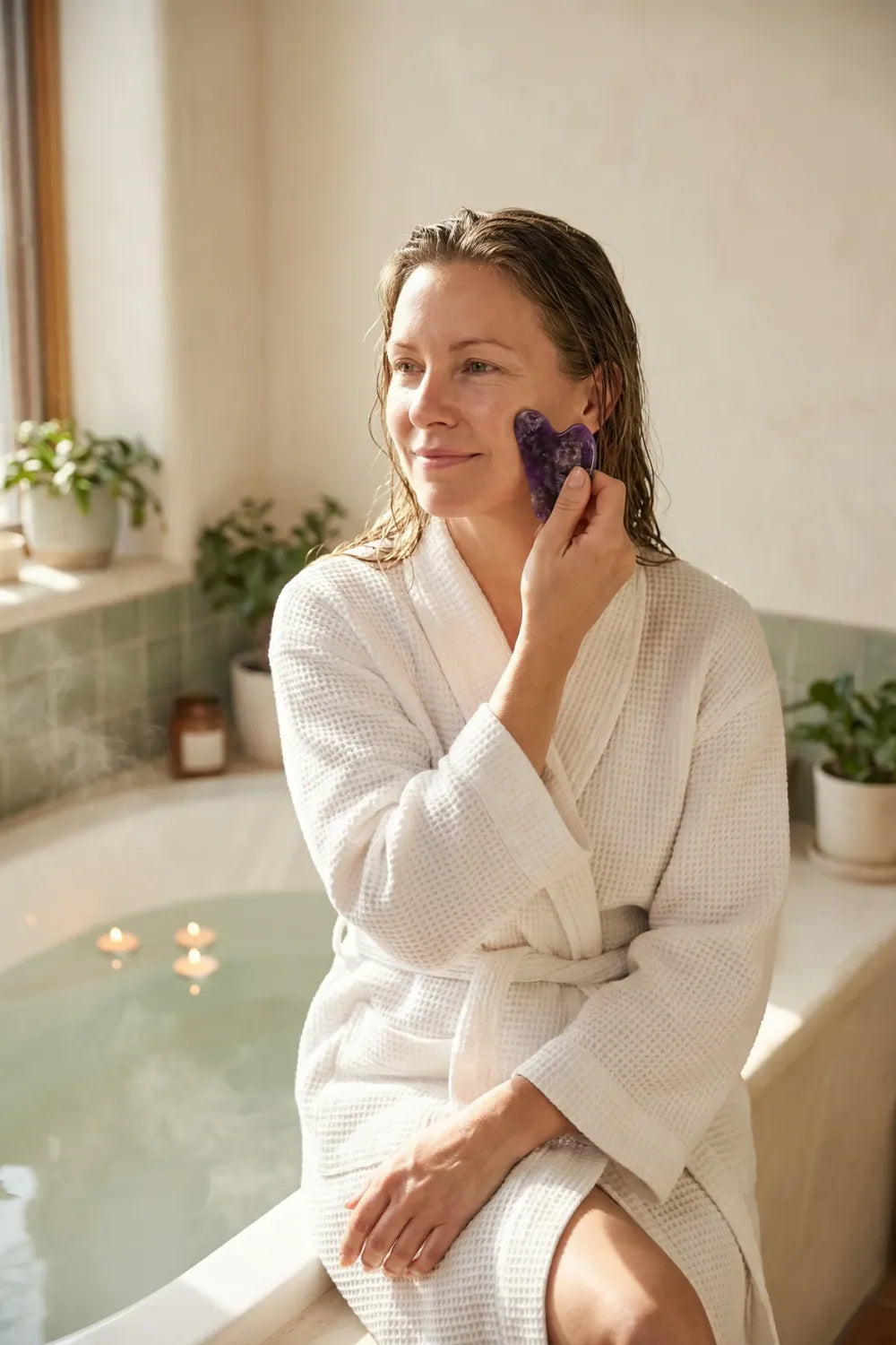 Gua Sha amatista facial