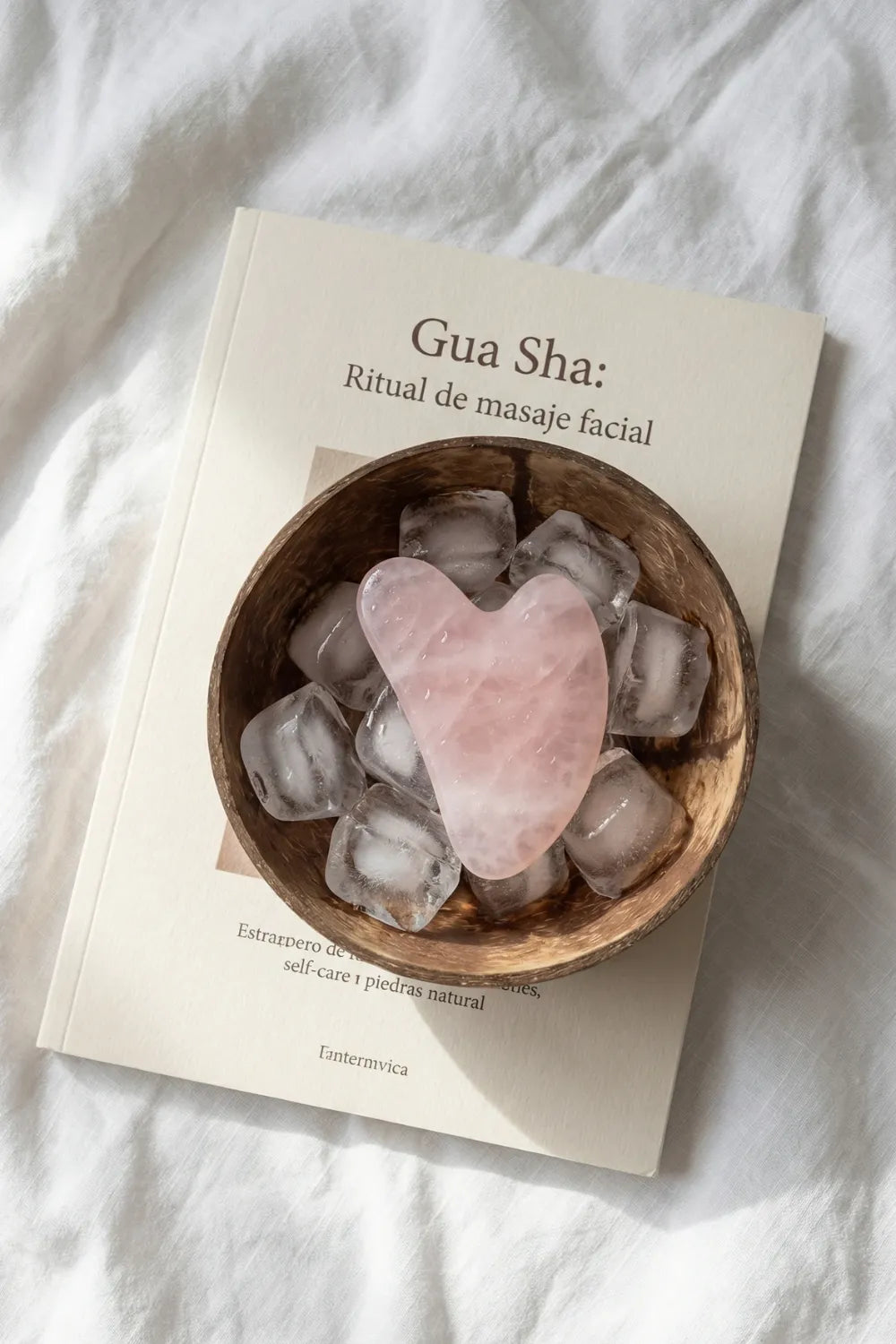 Gua Sha cuarzo rosa facial