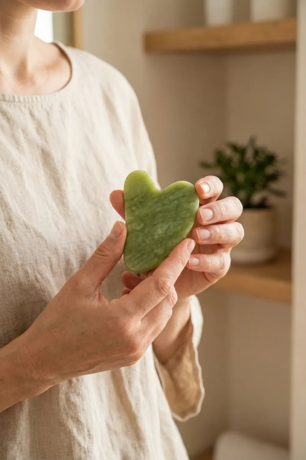 Gua Sha jade xiuyan facial