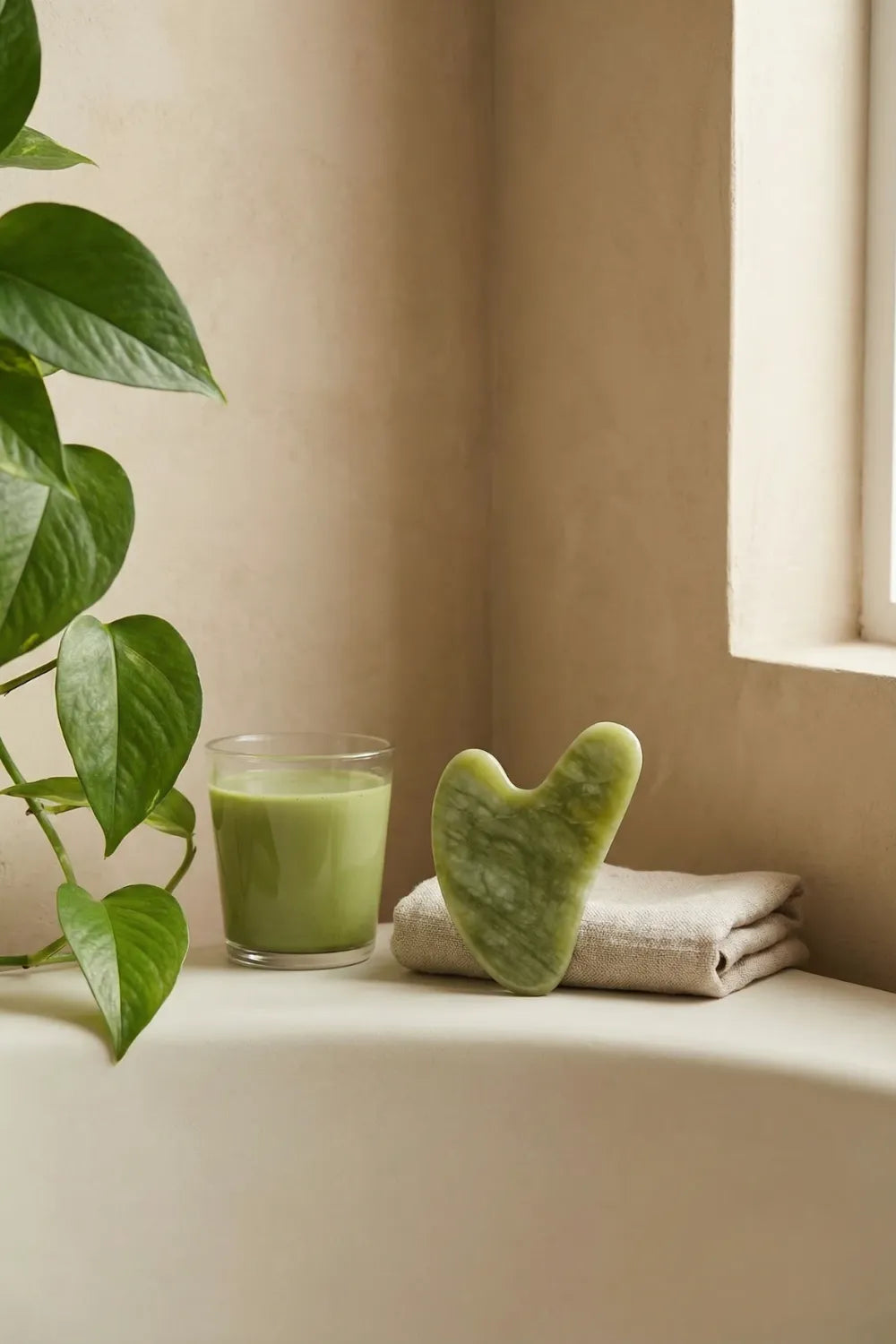 Gua Sha jade xiuyan facial