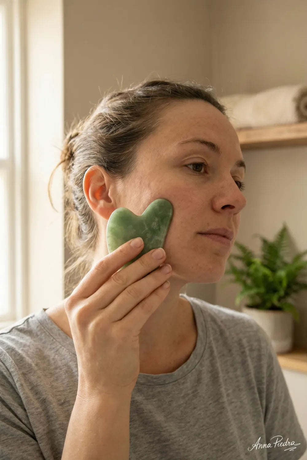Gua Sha jade xiuyan facial
