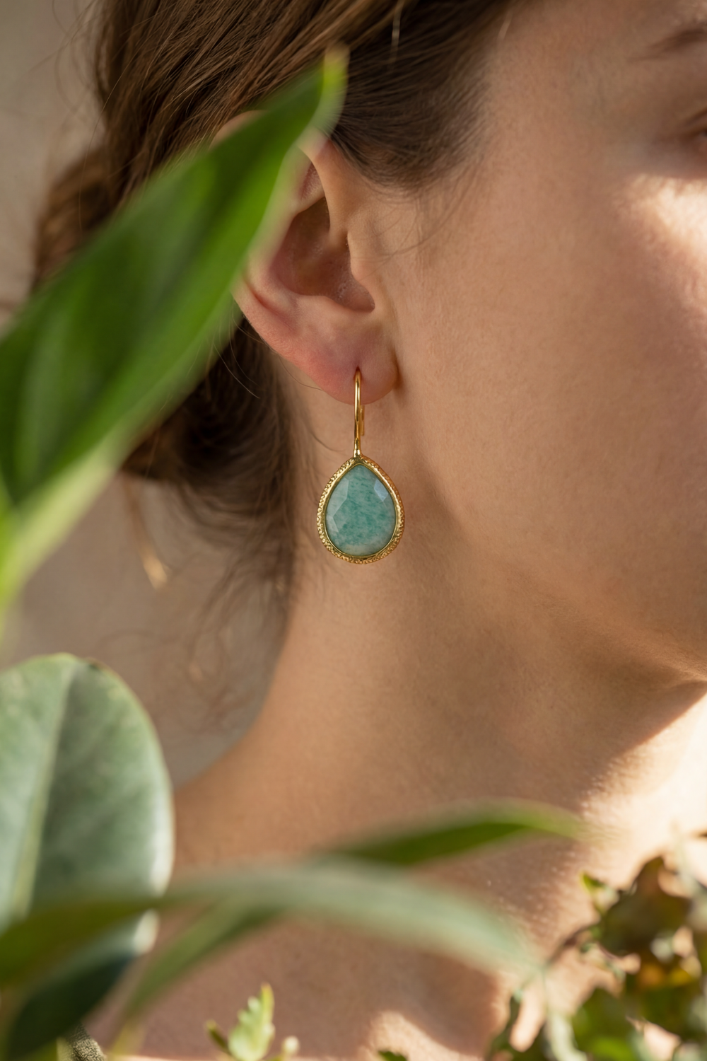 Pendientes amazonita
