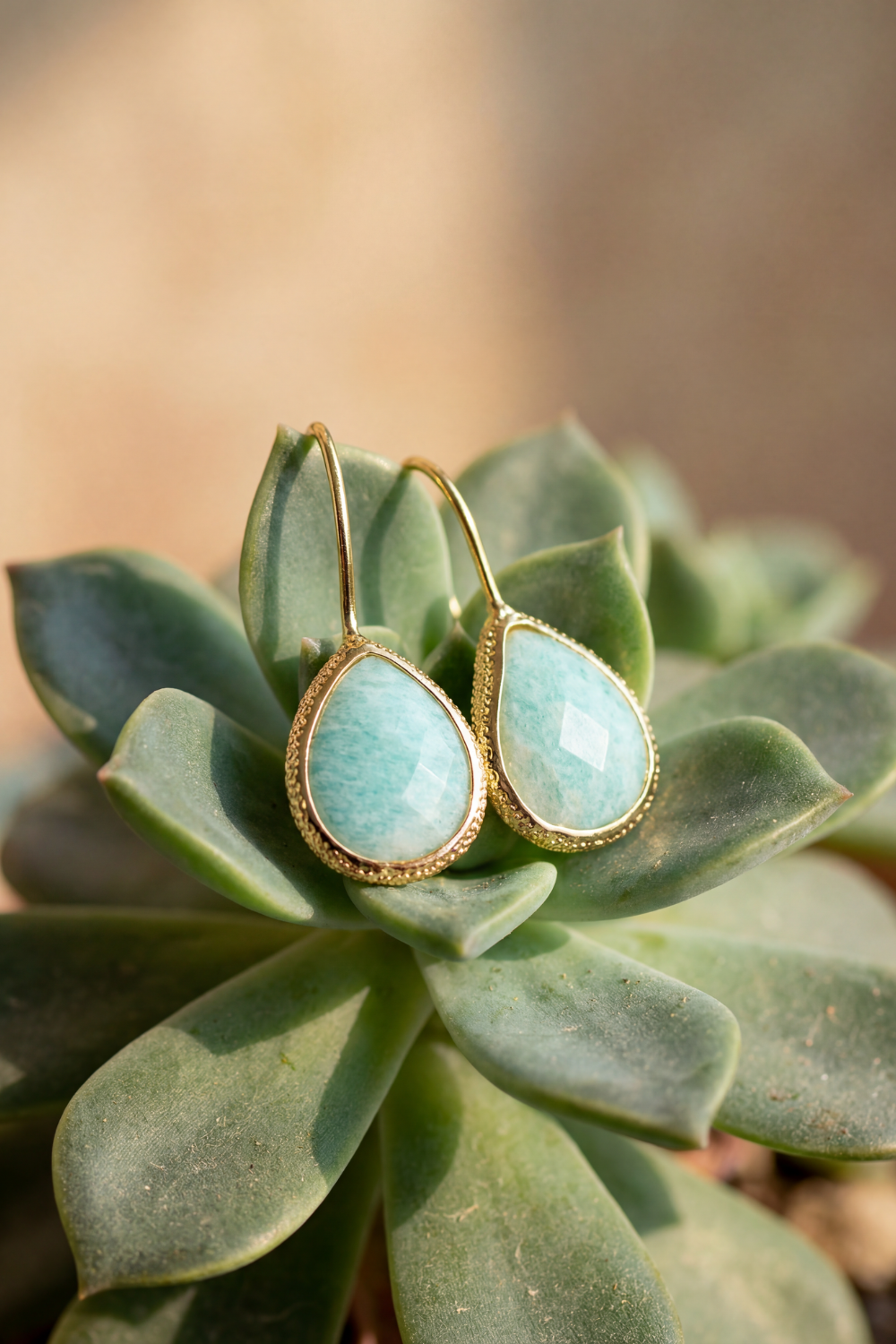 Pendientes amazonita
