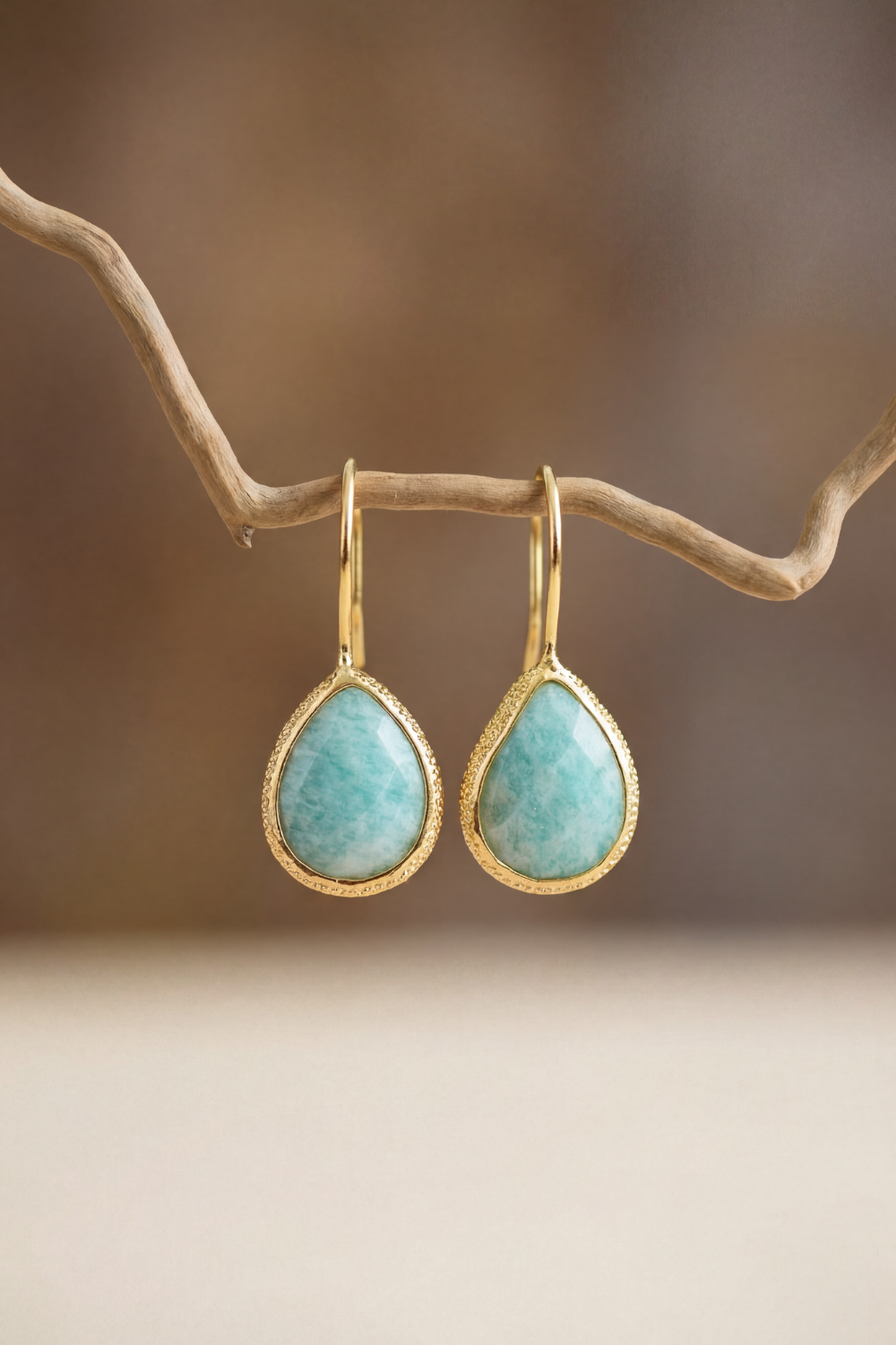 Pendientes amazonita
