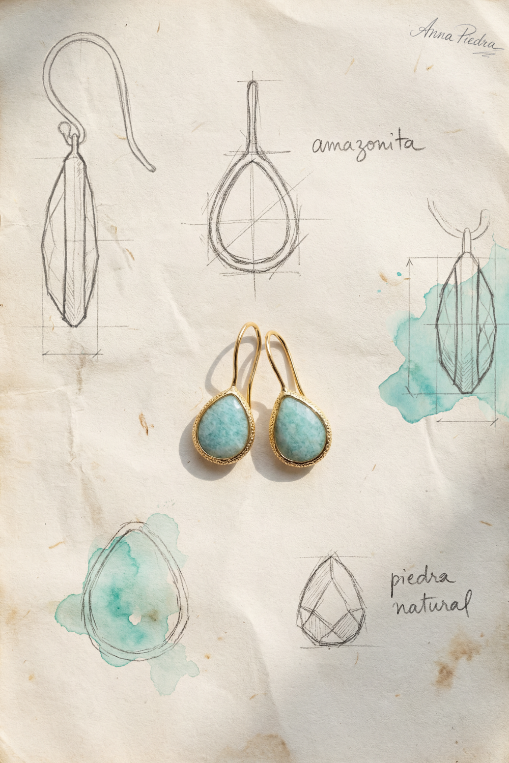 Pendientes amazonita
