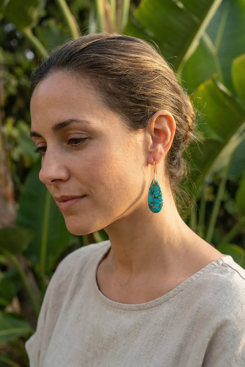 Pendientes de jaspe imperial