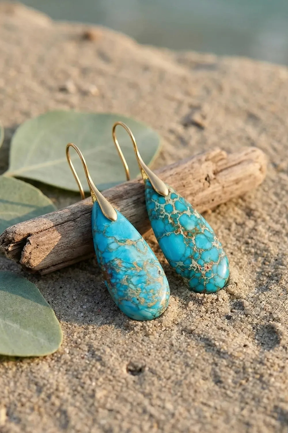 Pendientes de jaspe imperial