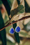 Pendientes lapislazuli dorados
