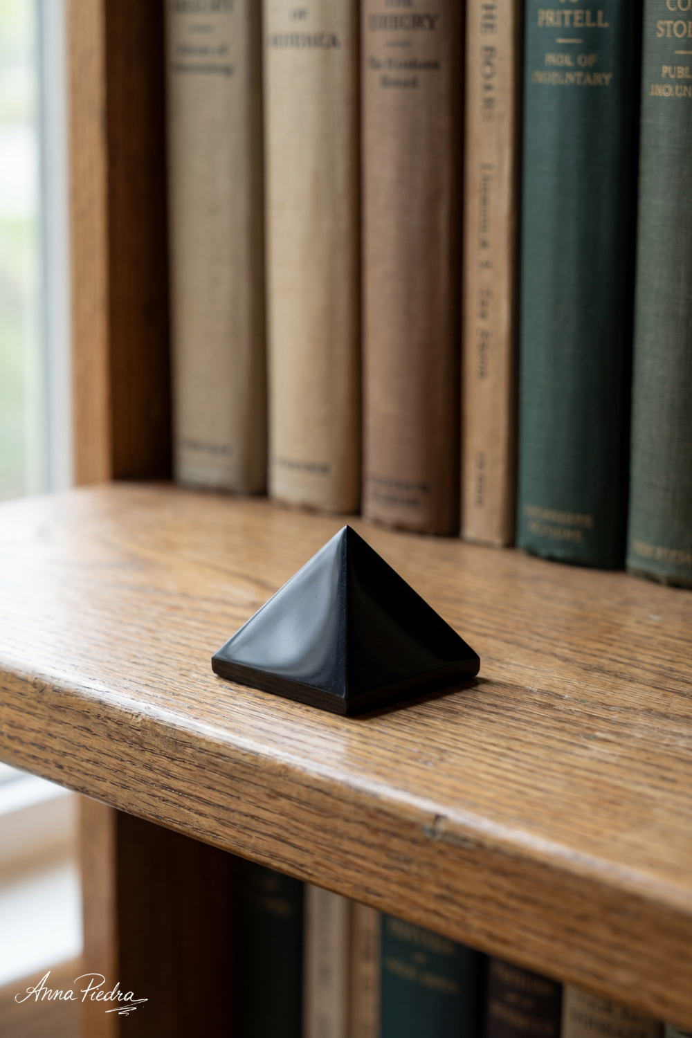 Piramide de obsidiana negra
