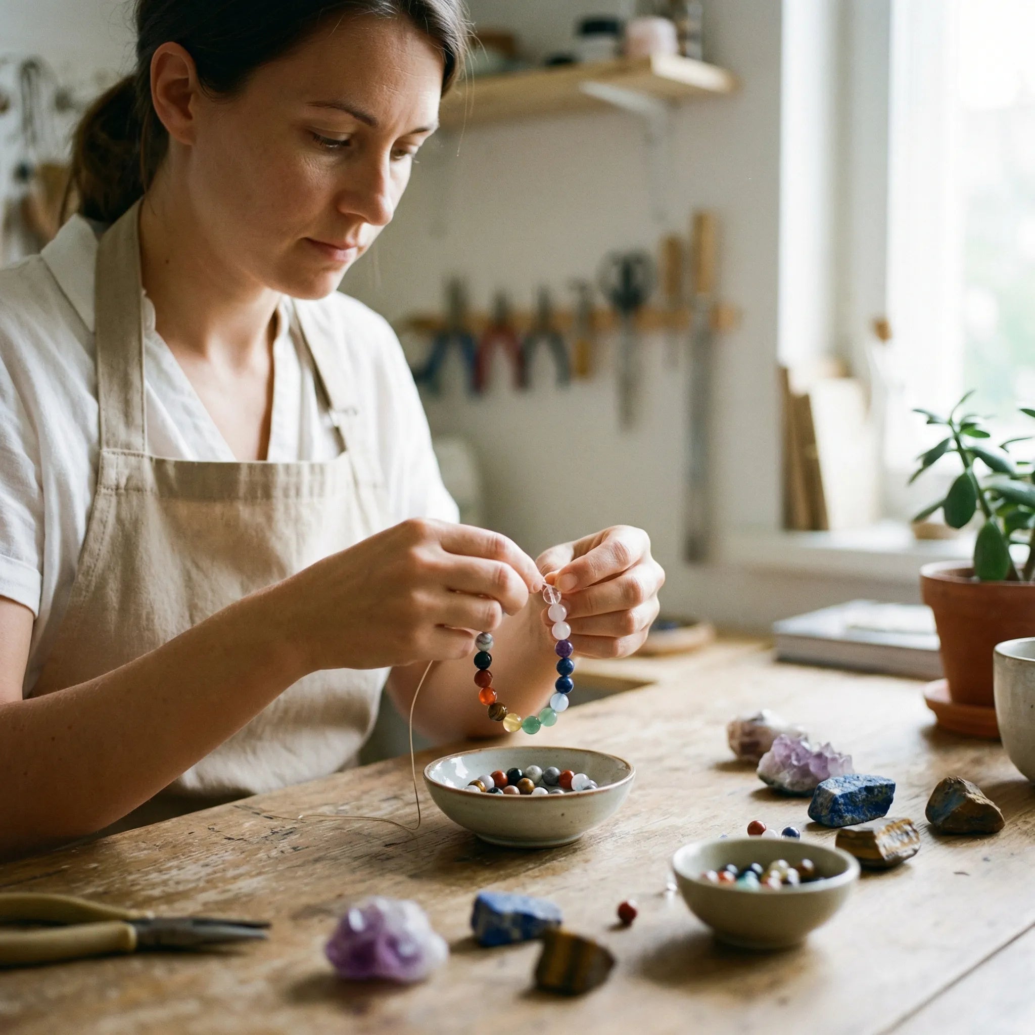 Pulsera 7 chakras de piedras naturales
