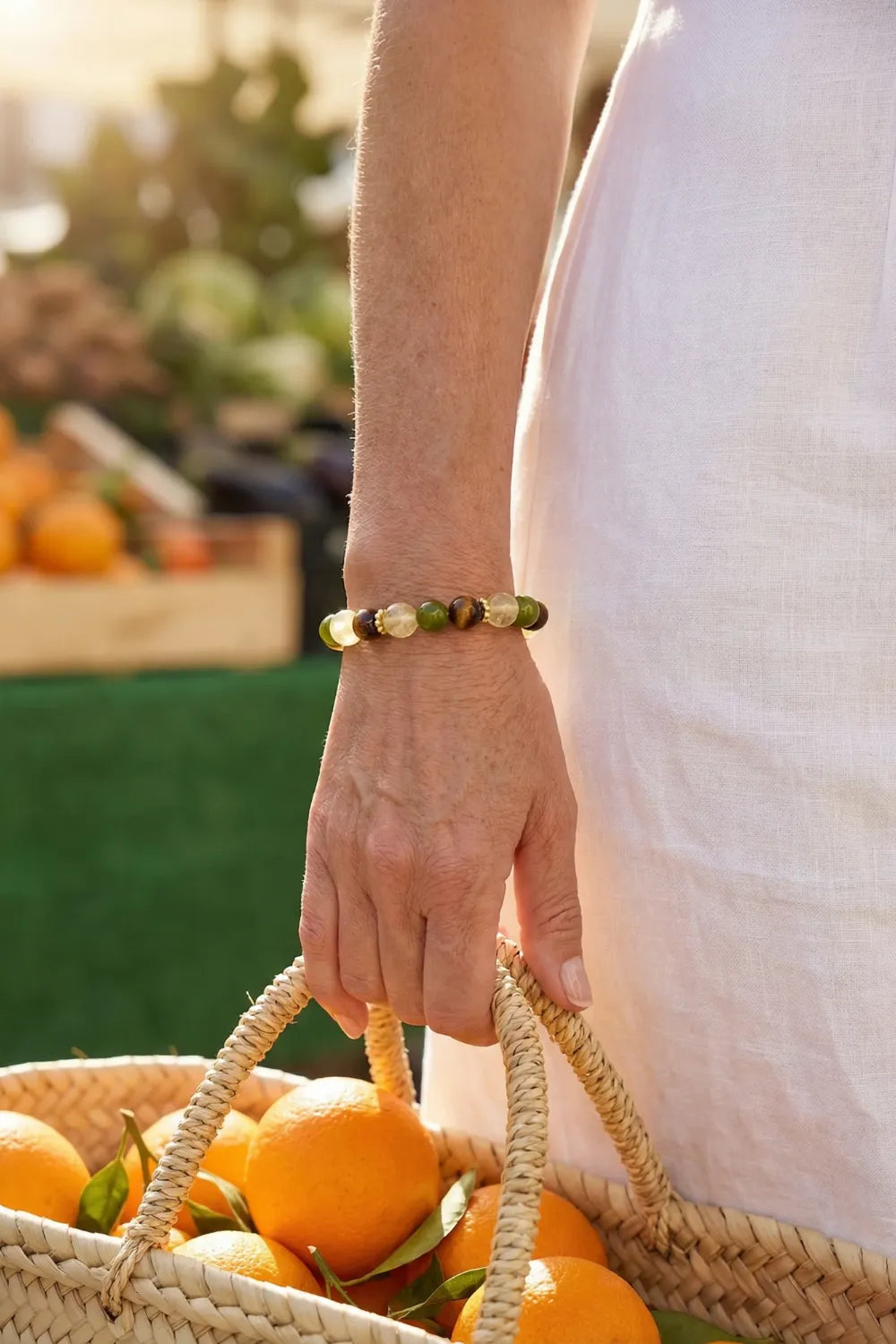 Pulsera de piedras naturales para la menopausia