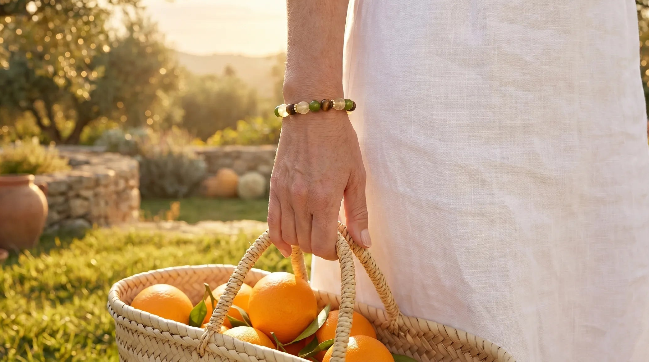 Pulsera de piedras naturales para la menopausia anna piedra