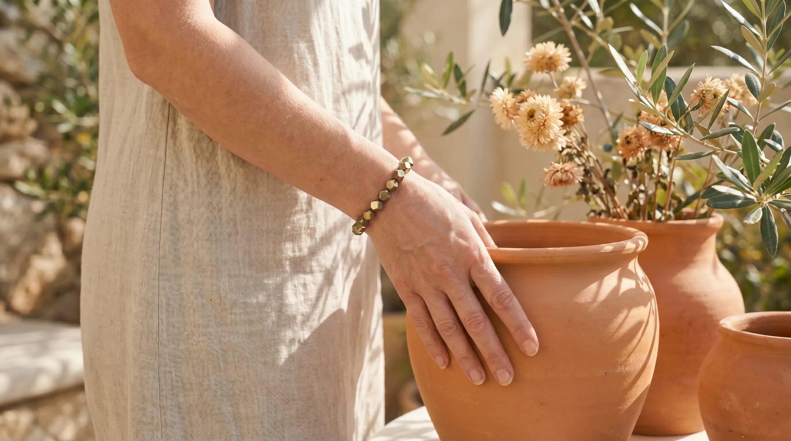 Pulsera de pirita anna piedra
