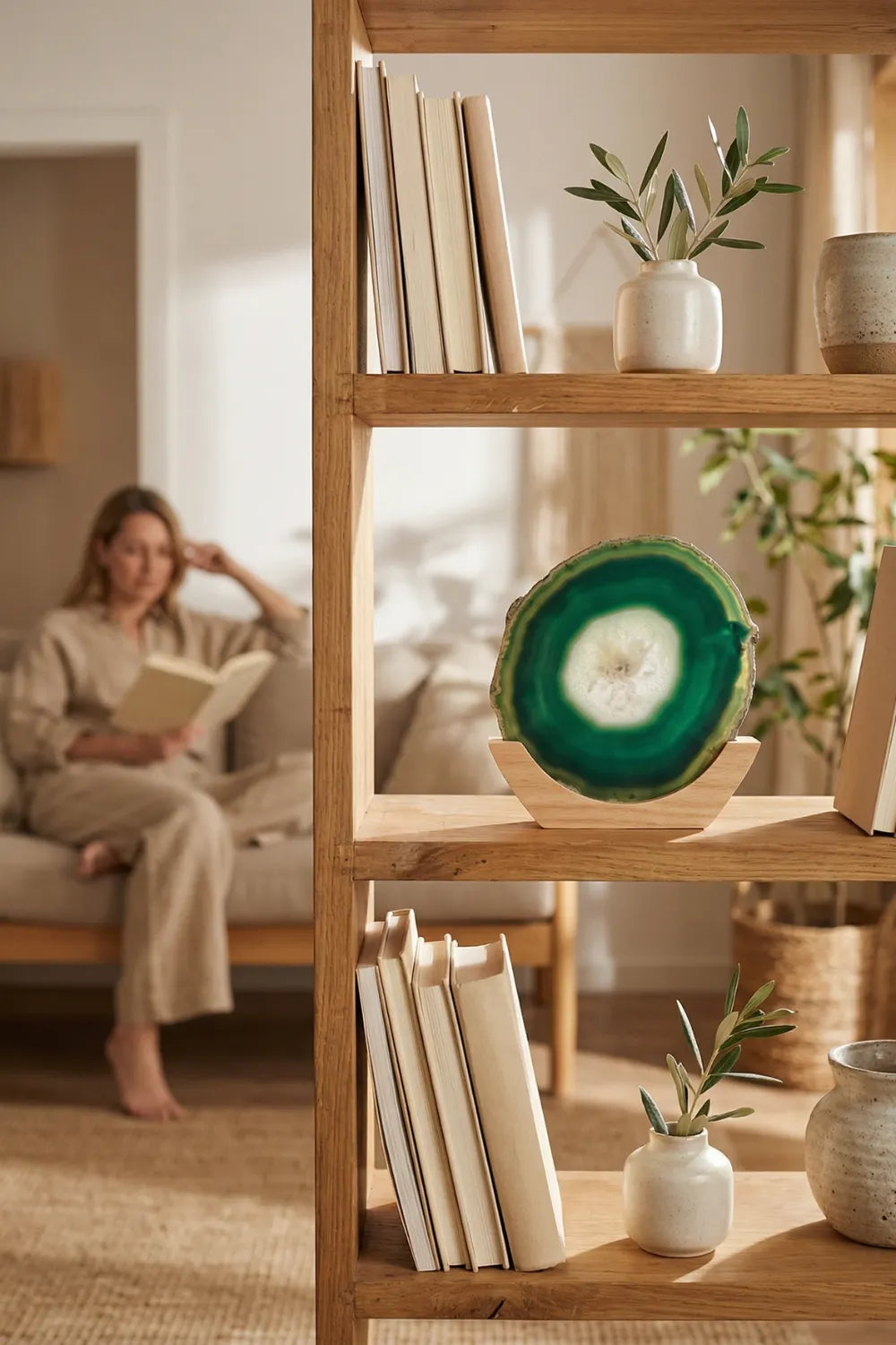 Rodaja de Ágata Verde
