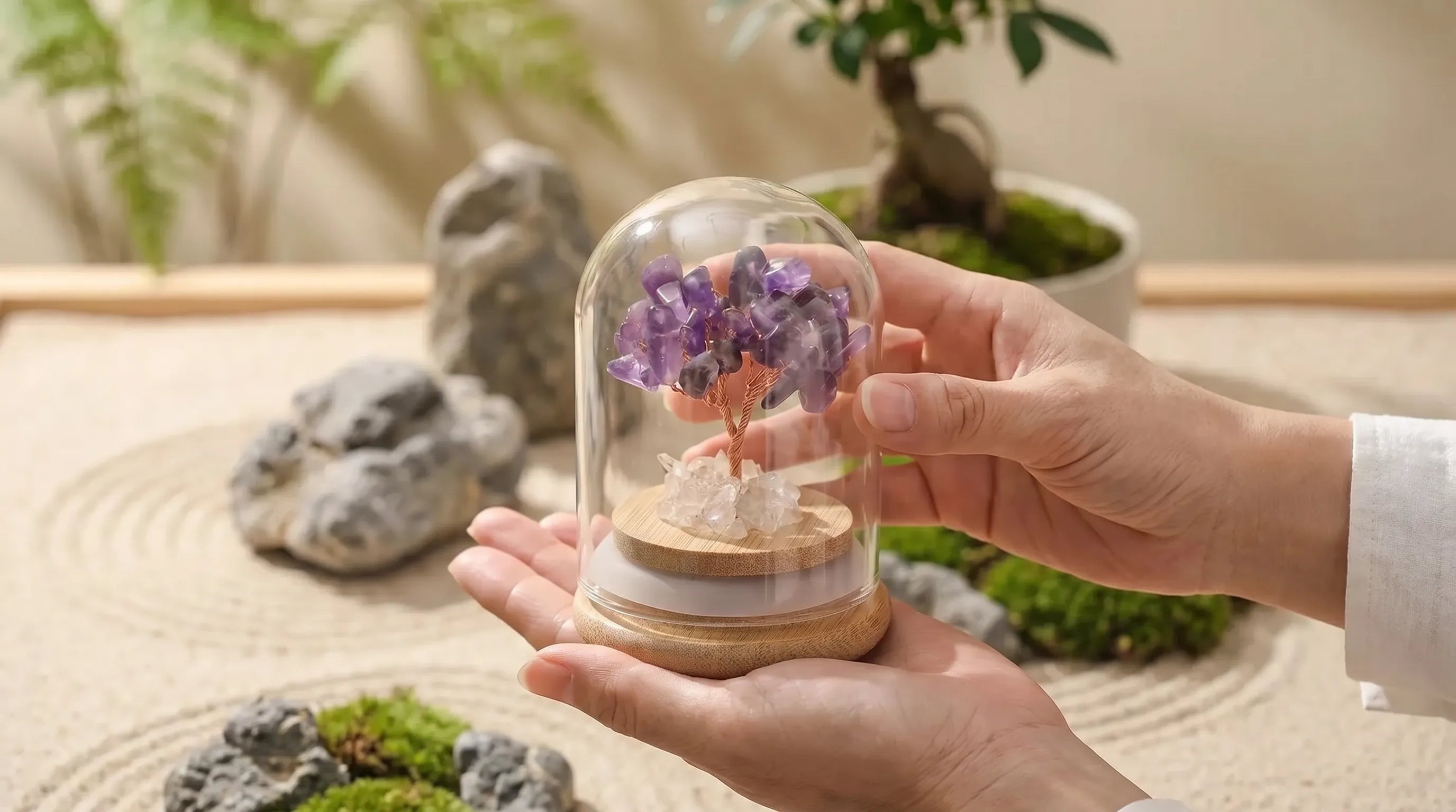 Árbol amatista de la suerte anna piedra