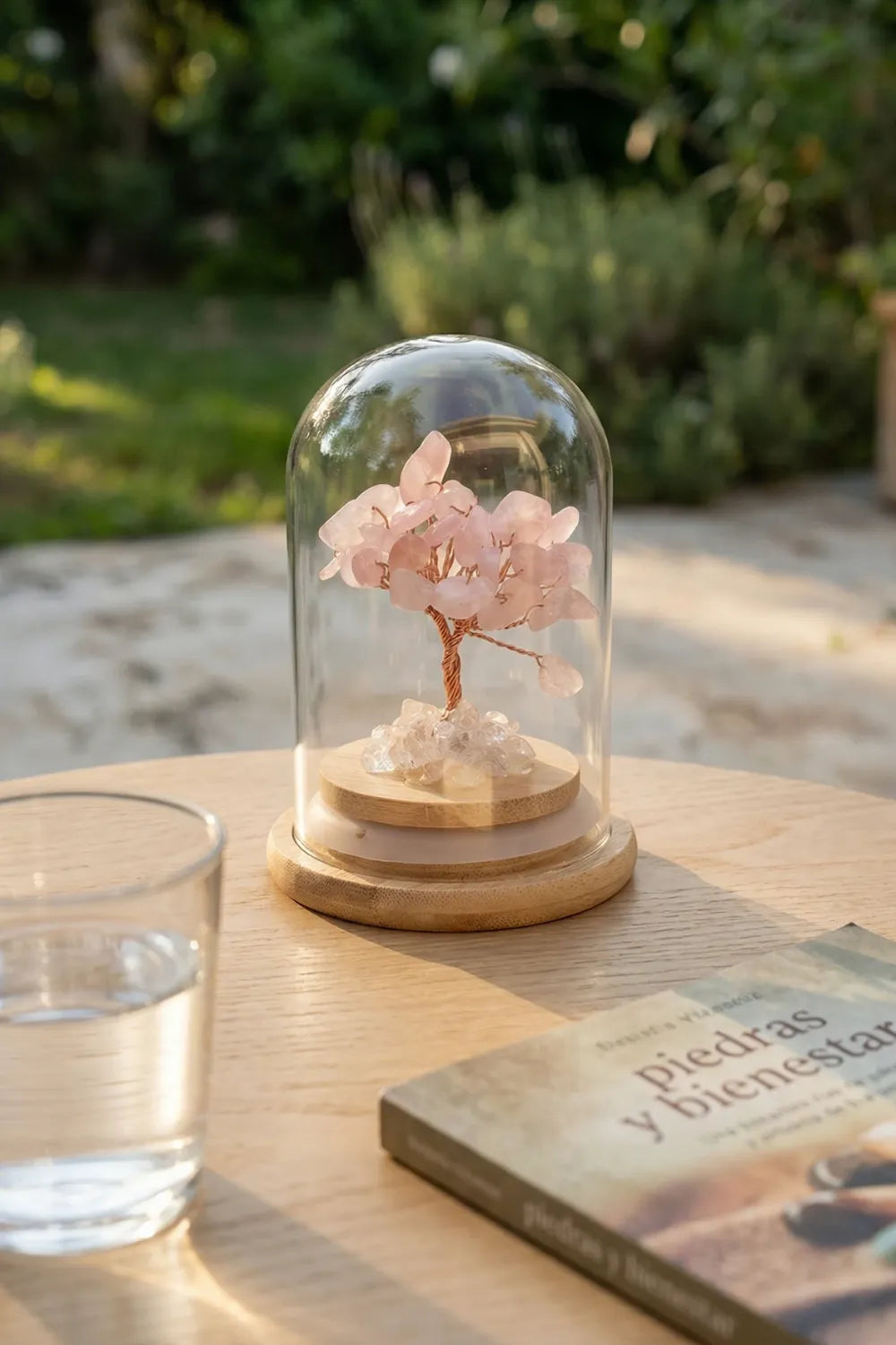 Árbol de la vida de cuarzo rosa