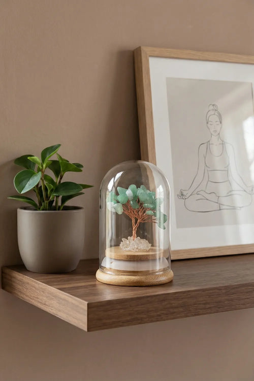 Árbol de la vida de cuarzo verde