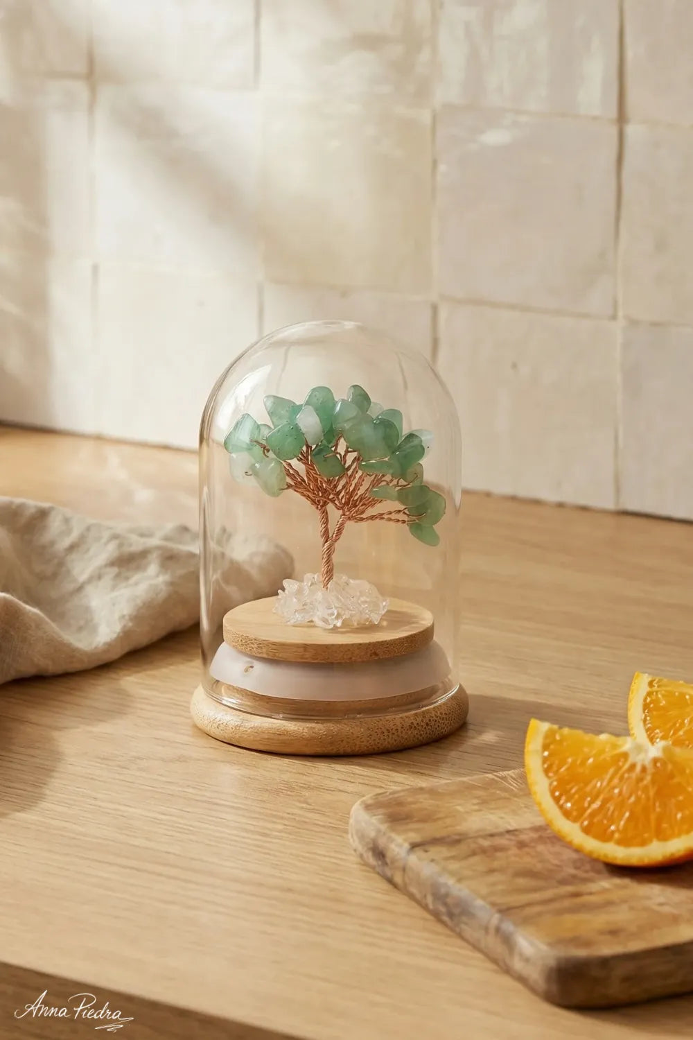 Árbol de la vida de cuarzo verde