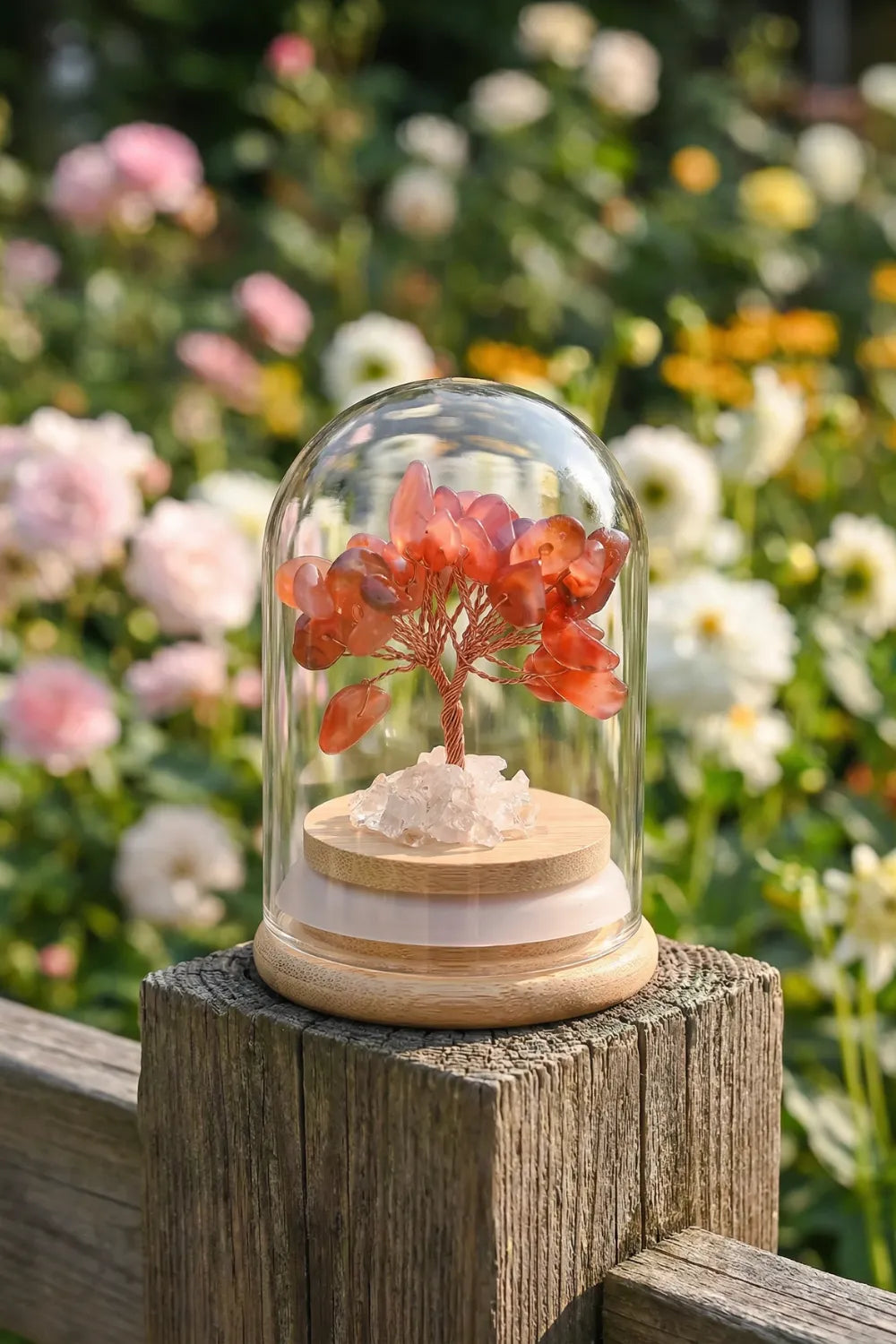 Árbol de vida de ágata roja