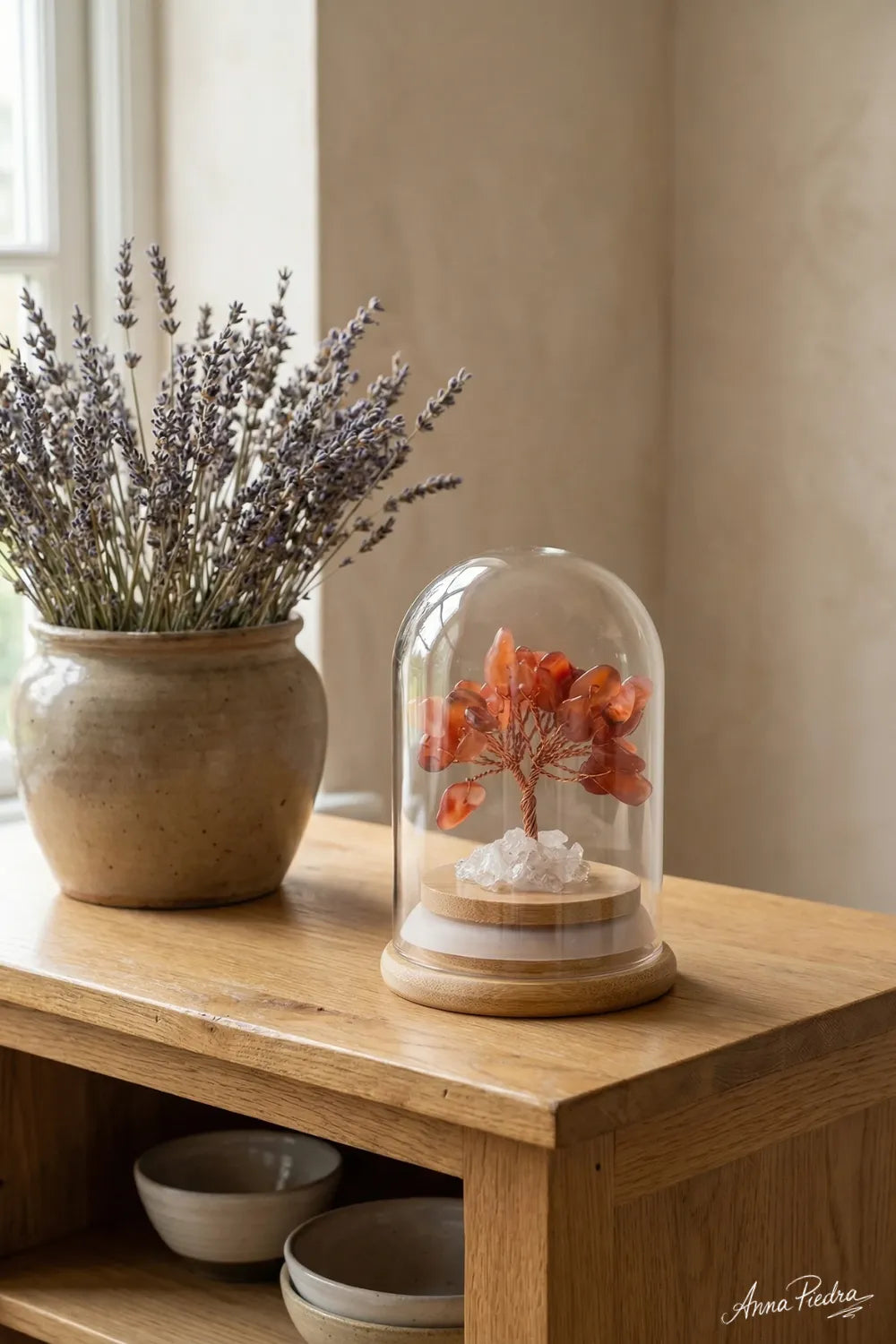 Árbol de vida de ágata roja