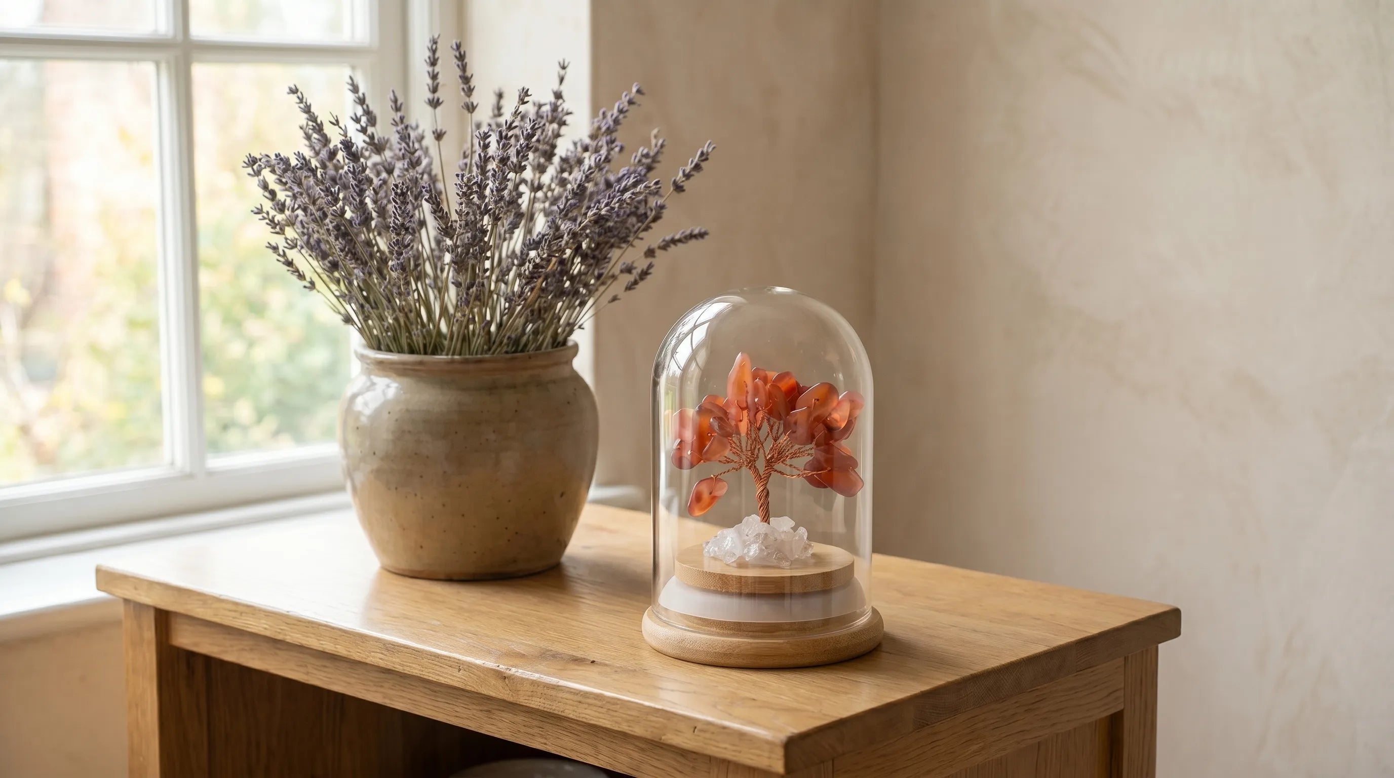 Árbol de vida de ágata roja anna piedra